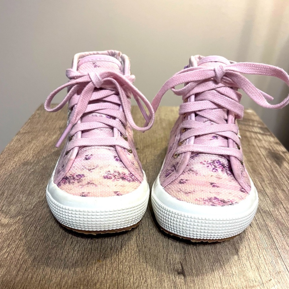 Superga toddler flower print high tops
